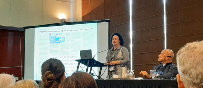 Participating on an educational panel In Vancouver, British Columbia, 2019