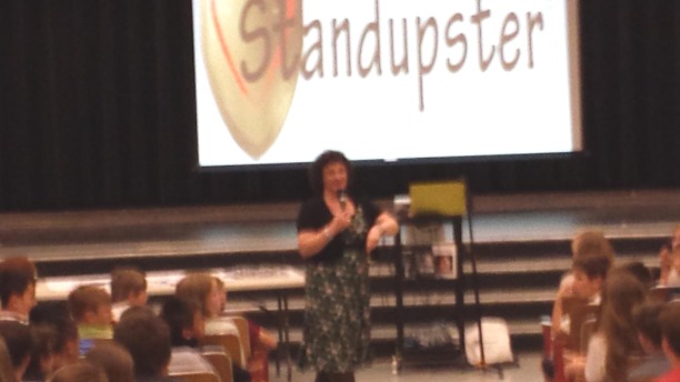 Full School assembly High School Standupsters program