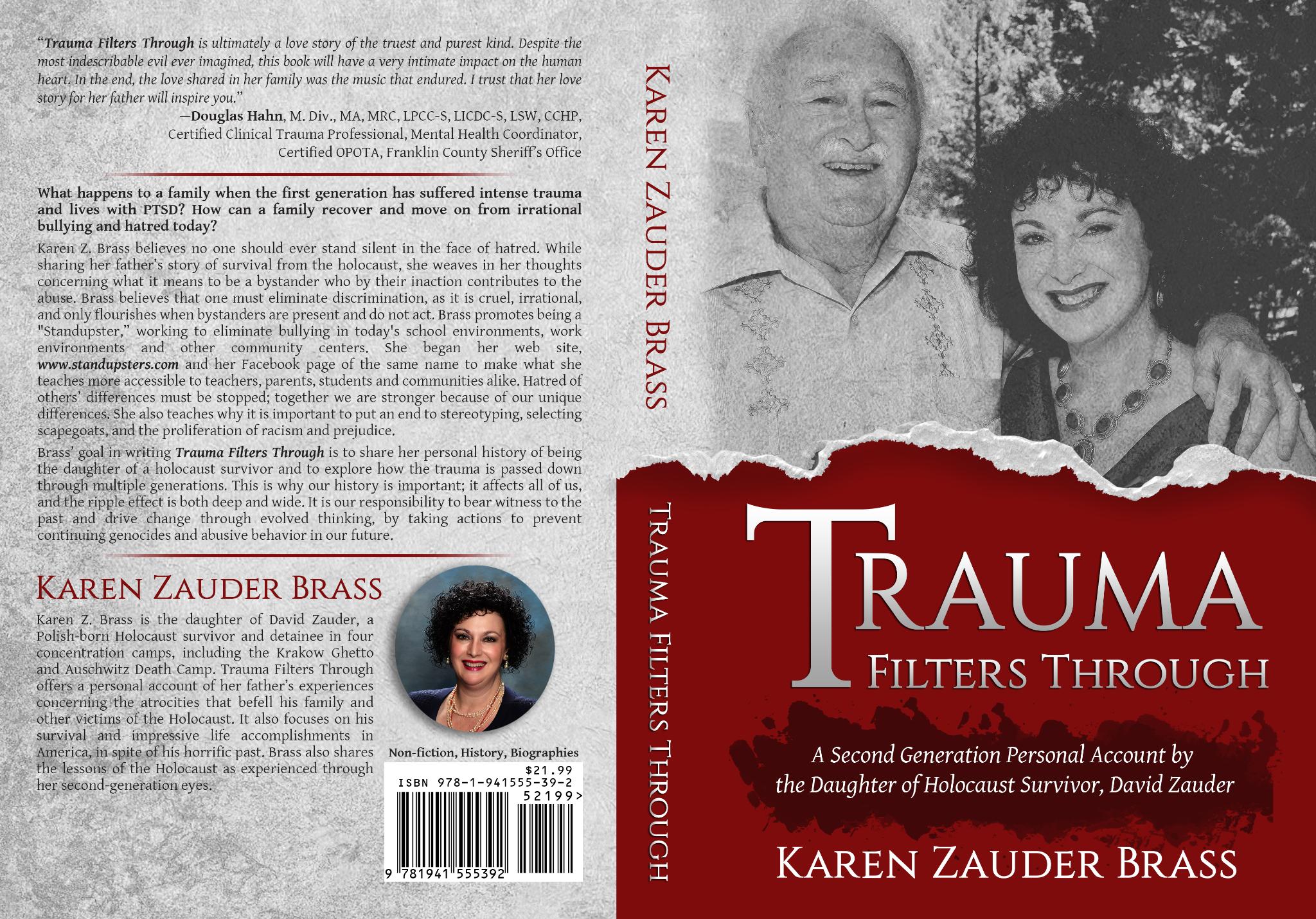 Trauma Filters Through Front and back of my second book